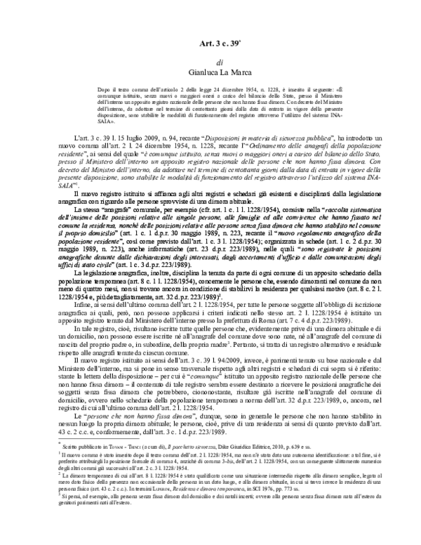 (PDF) Art. 3, comma 39, Legge
