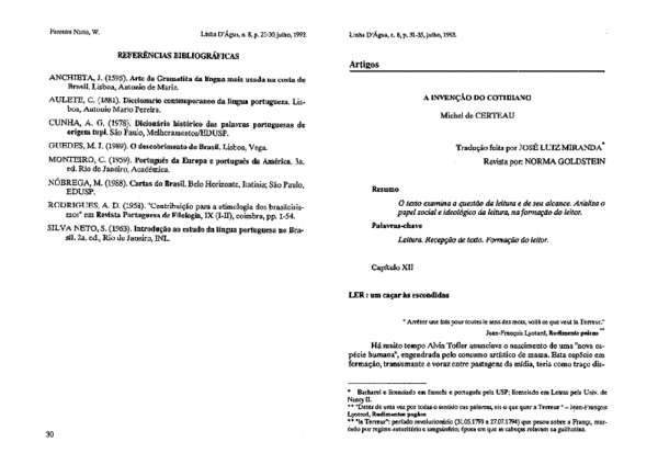(PDF) A invencao do cotidiano Michel de Certeau