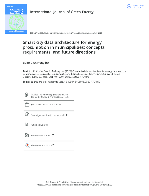 (PDF) Smart city data architecture for energy prosumption in ...