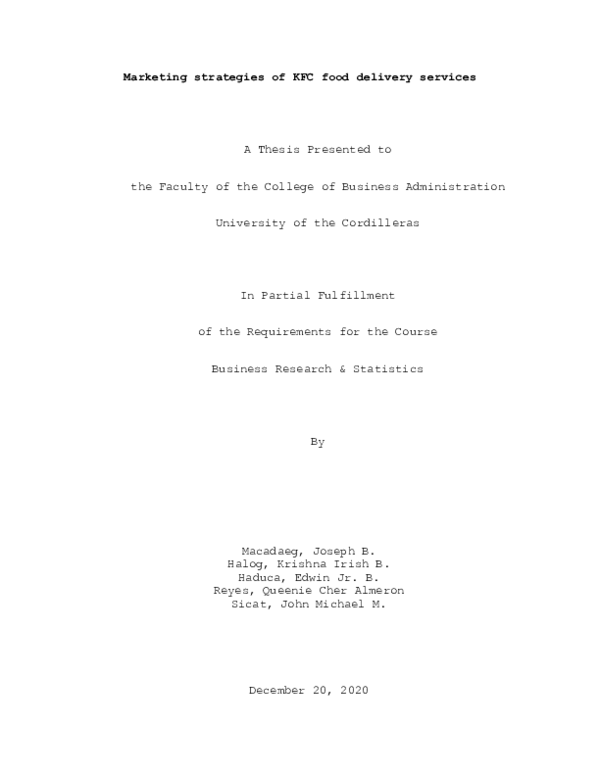 Kfc service concept image