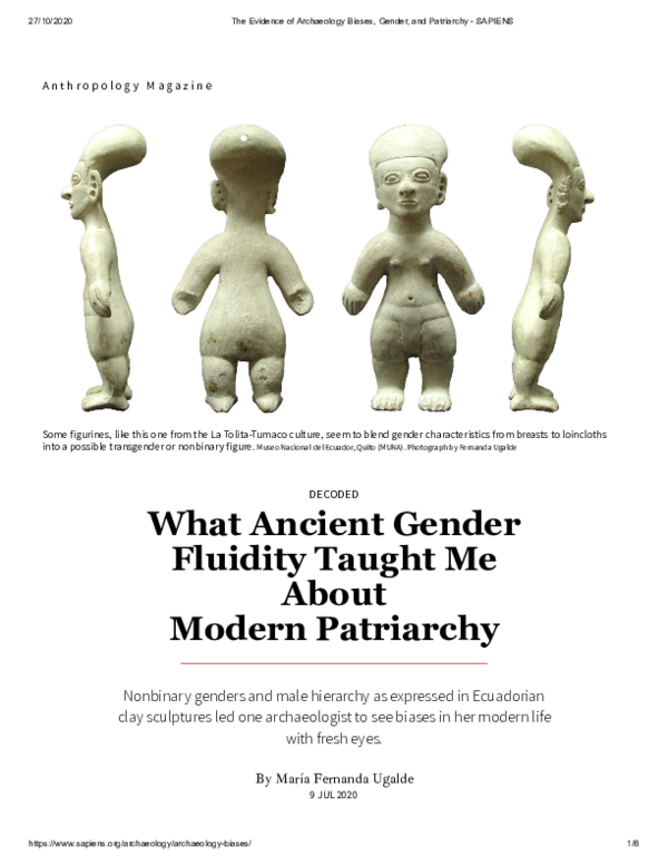 (PDF) SAPIENS 2020 What Ancient Gender Fluidity Taught Me About Modern ...