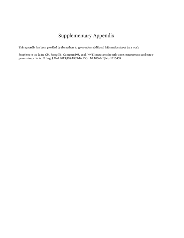 (PDF) Supplementary Appendix