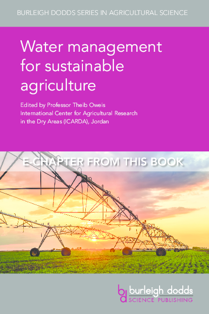 (PDF) Water management for sustainable agriculture E-CHAPTER FROM THIS ...