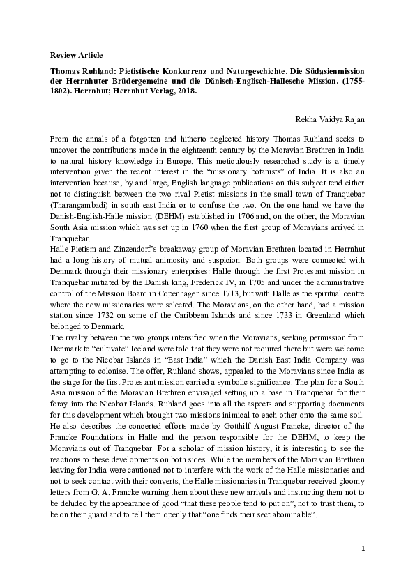 (DOC) Review Article. Ruhland