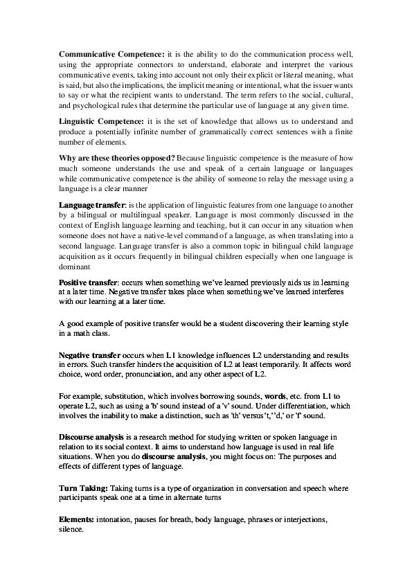 (PDF) Communicative Competence