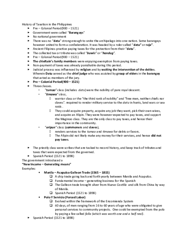 (DOC) History of Taxation in the Philippines jose adriano Academia.edu