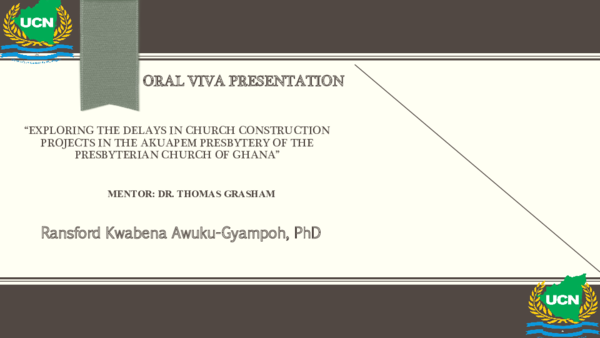  PPT Doctor Of Philosophy Defense Presentation Ransford K Awuku 