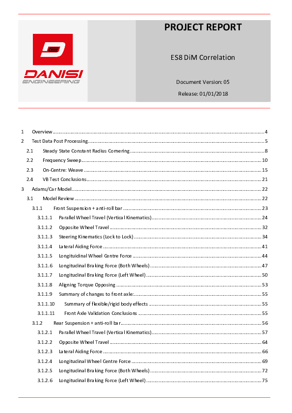 (PDF) PROJECT REPORT ES8 DiM Correlation