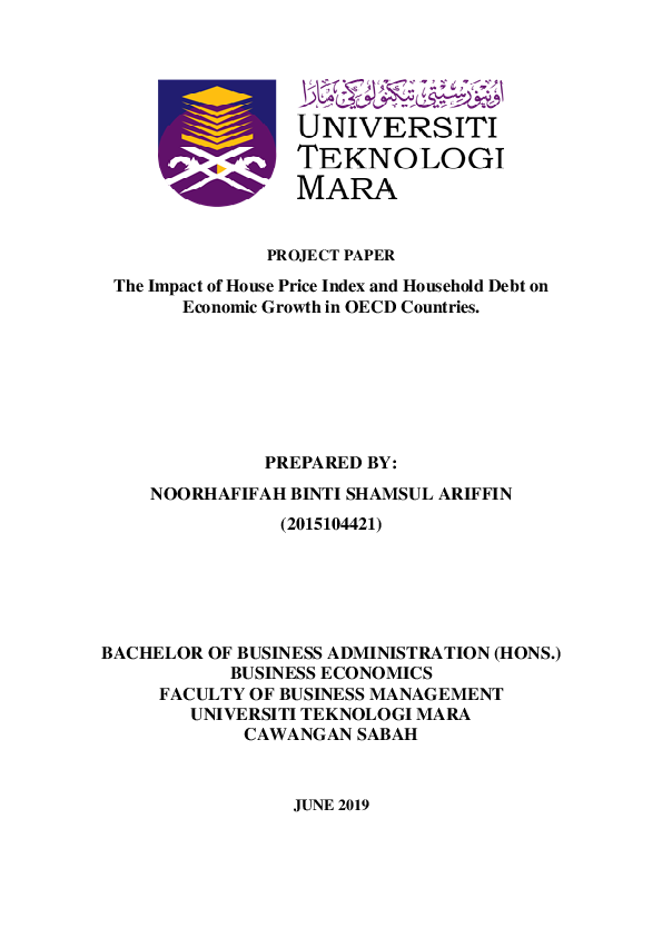 (PDF) THE IMPACT OF HOUSE PRICE INDEX AND HOUSEHOLD DEBT ON ECONOMIC GROWTH
