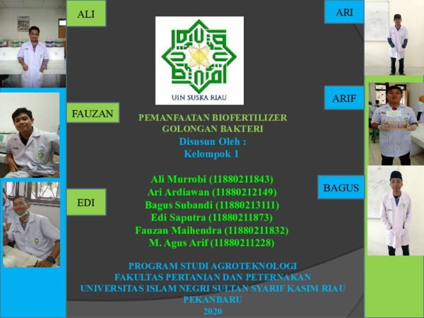 KELOMPOK 1 Biofertilizer golongan Bakteri pertemuan 13