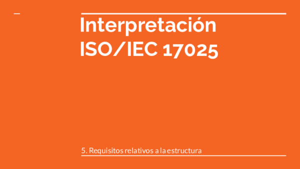 (PDF) Interpretación ISO/IEC 17025 5. Requisitos relativos a la estructura