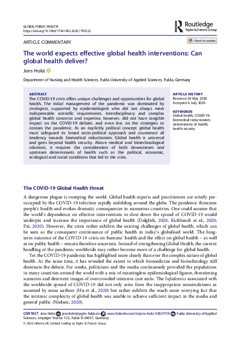 A PRACTICAL GUIDE TO GLOBAL HEALTH SERVICES visual data 7