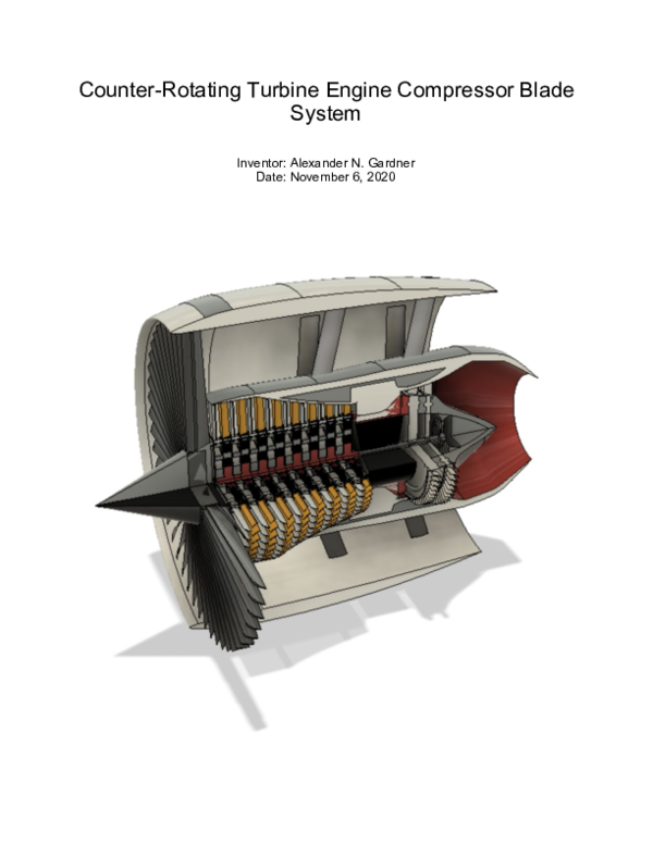 (PDF) Counter Rotating Turbine Engine Compressor Blade System Alex Gardner Academia.edu