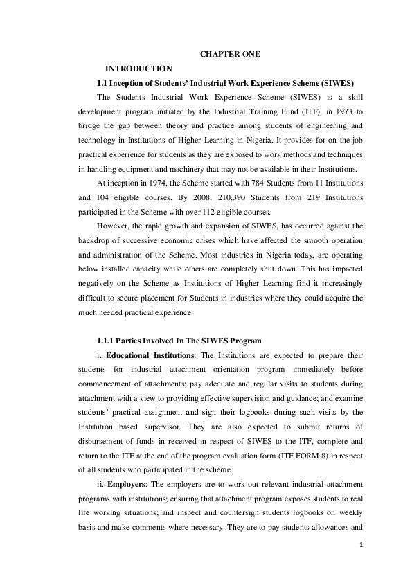 (PDF) SIWES Report (done at Geotech & Structures Lab - Osun State Min ...