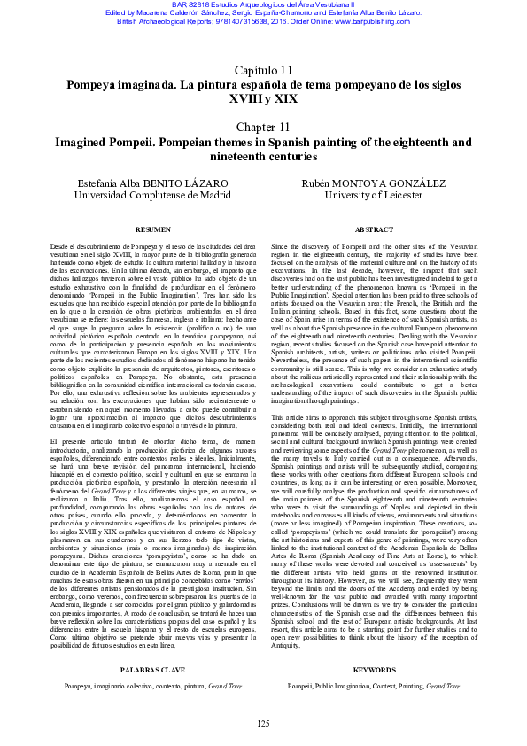 Sola。 PDF) Pompeya imaginada. La pintura española de tema