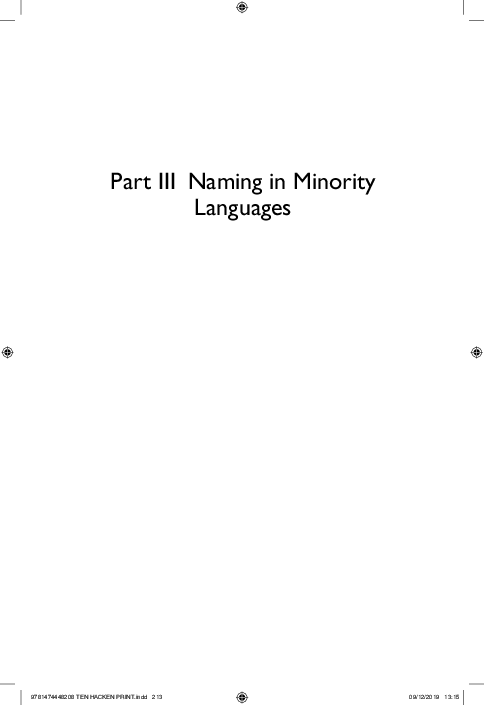 (PDF) Loan word formation in minority languages: lexical strata in ...