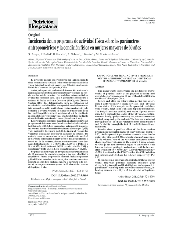 (PDF) EFFECT OF A PHYSICAL ACTIVITY PROGRAM ON THE ANTHROPOMETRIC AND ...