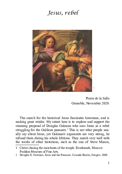 (PDF) Jesus, rebel