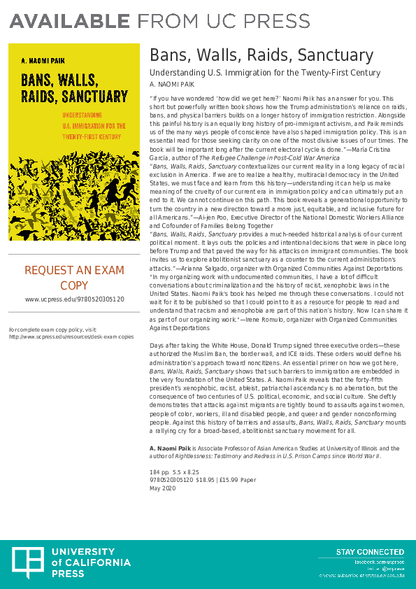 (PDF) Bans, Walls, Raids, Sanctuary: Understanding U.S. Immigration for ...