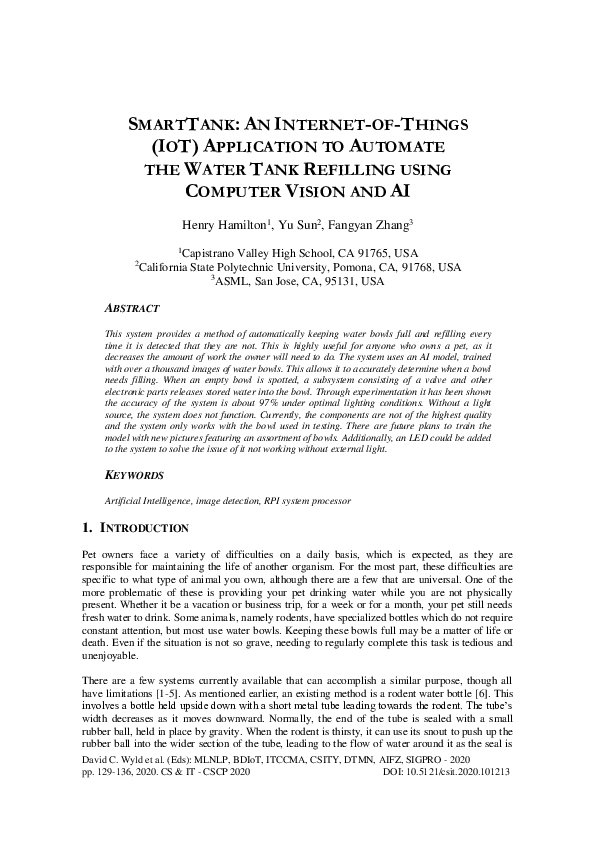 (PDF) SMARTTANK: AN INTERNET-OF-THINGS (IOT) APPLICATION TO AUTOMATE ...