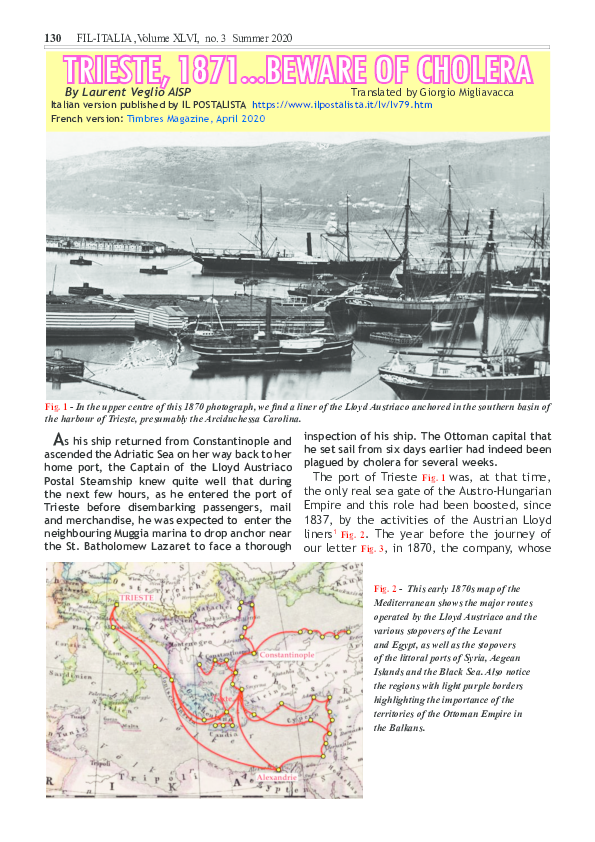 (PDF) Trieste, 1871... Beware of Cholera
