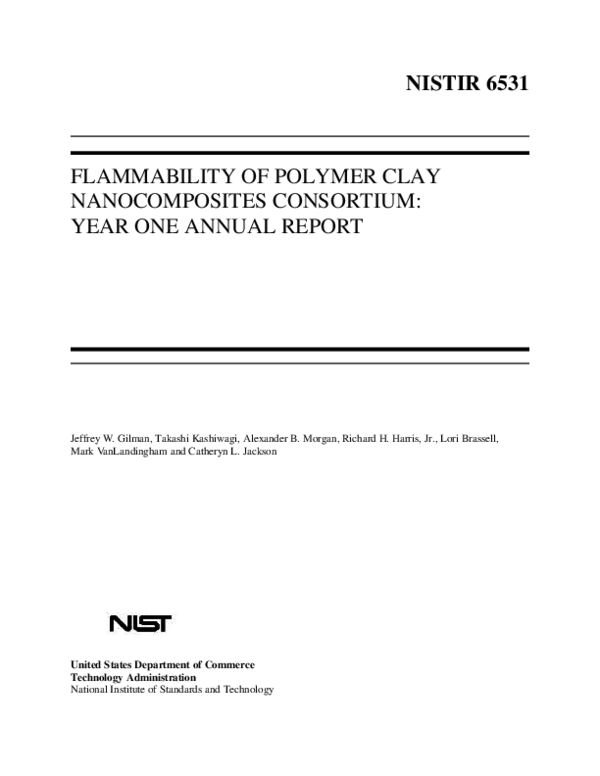 (PDF) Flammability of polymer clay consortium Jeffrey