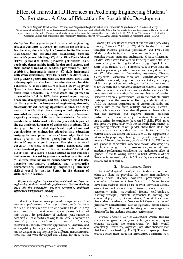 (PDF) Effect of Individual Differences in Predicting Engineering ...