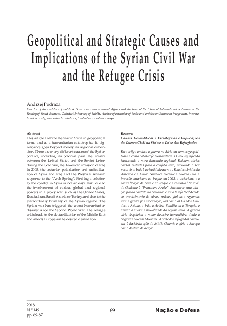 (PDF) Geopolitical and Strategic Causes and Implications of the Syrian ...