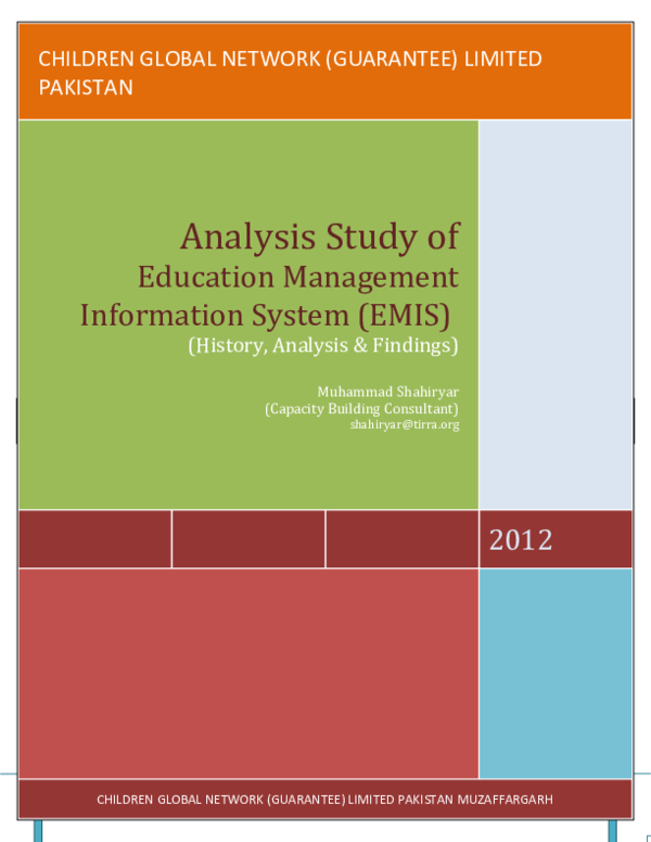 (DOC) Analysis of EMIS 2012 Analysis of EMIS