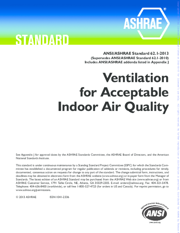 (PDF) Ventilation for Acceptable Indoor Air Quality