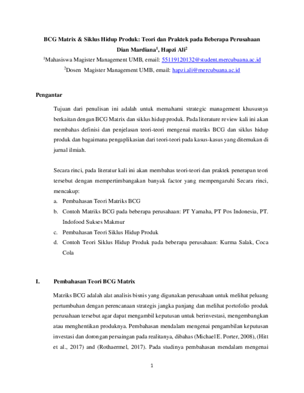 Examples of bcg matrix companies image