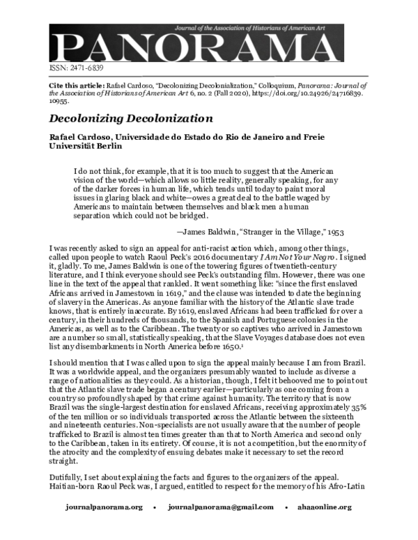 (PDF) Decolonizing Decolonization