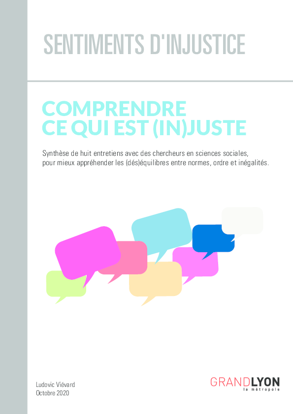 (PDF) Comprendre ce qui est (in)juste sentiments d'injustice