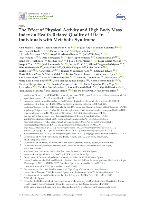 (PDF) The Effect of Physical Activity and High Body Mass Index on ...