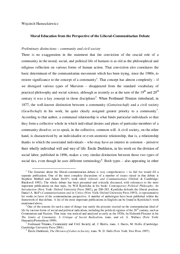 Communitarianism theory of justice image