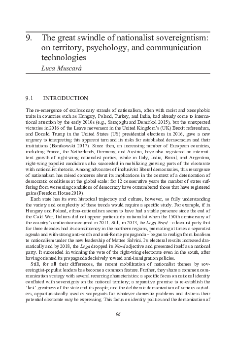 (PDF) Muscarà L., 2020. The Great Swindle of Nationalist Sovereigntism ...