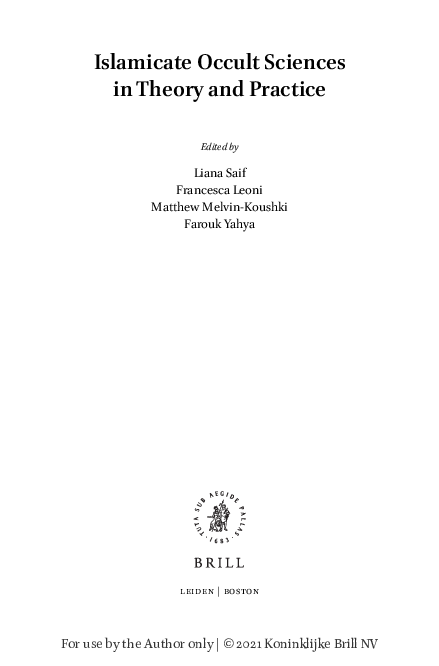 (PDF) A Study of Ikhwān alṢafāʾ’s Epistle on Magic, the Longer Version