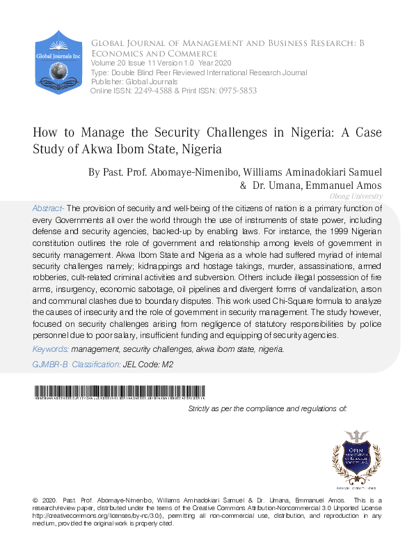 Essay on how to improve security in nigeria image