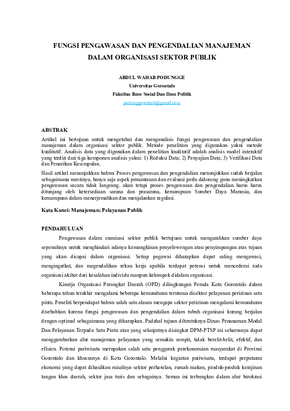 Metode pengawasan internal di tingkat Sektor dalam menangani konflik sosial warga