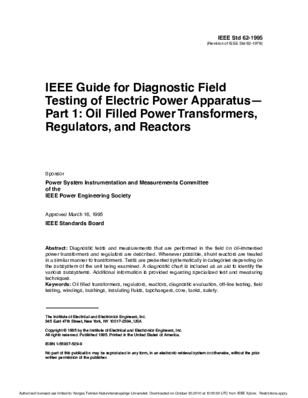 (PDF) IEEE Std 621995 (Revision of IEEE Std 621978) IEEE Guide for