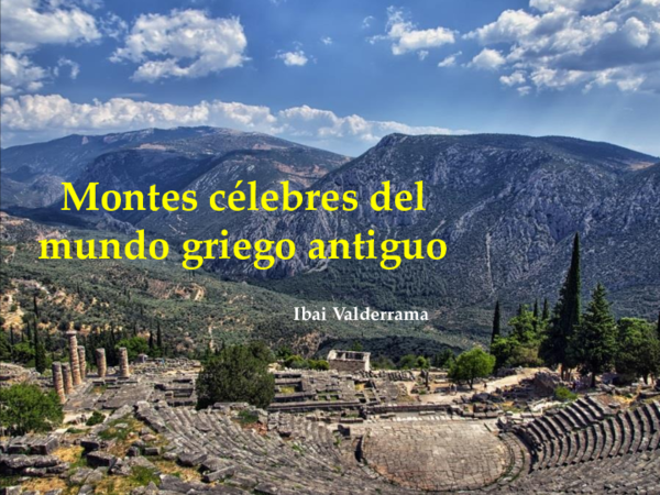 (PDF) Montes célebres del mundo griego antiguo