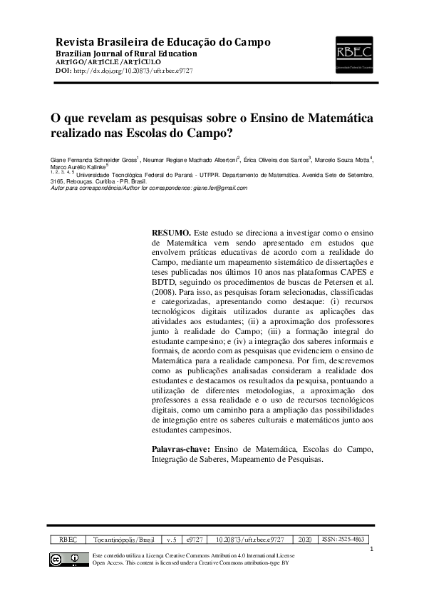 (PDF) What does the research on Mathematics Teaching carried out in the ...