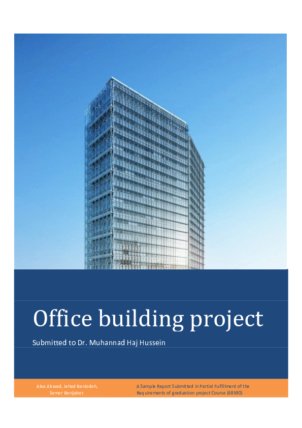 (PDF) Office building project A Sample Report Submitted in Partial ...