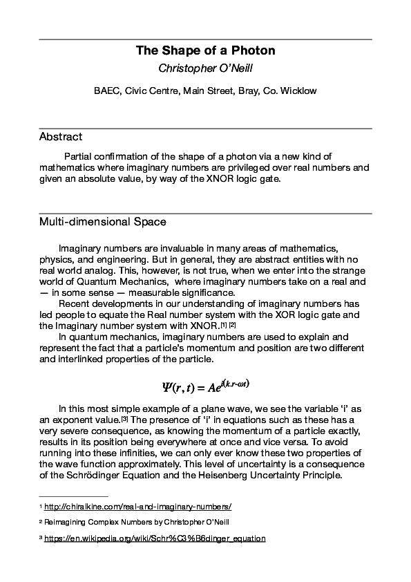 (PDF) The shape of a photon
