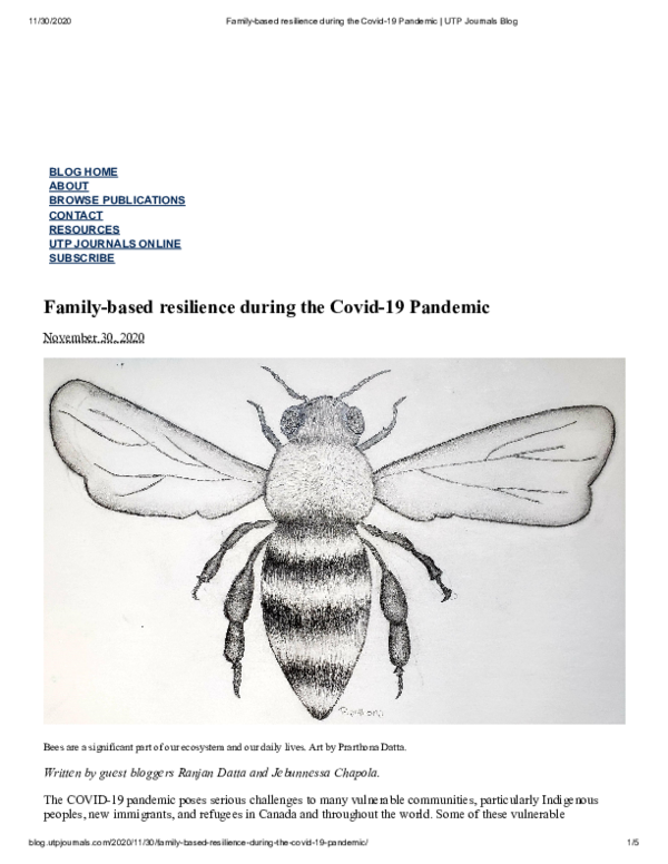 (PDF) Family-based resilience during the Covid-19 Pandemic