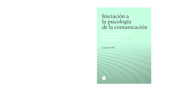 (PDF) Iniciación a la psicología de la comunicación
