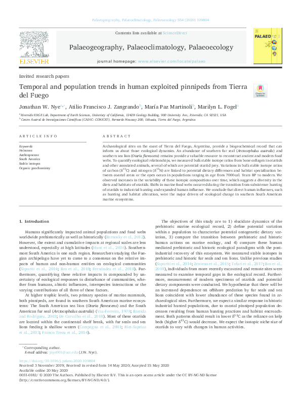 (PDF) Temporal and population trends in human exploited pinnipeds from ...