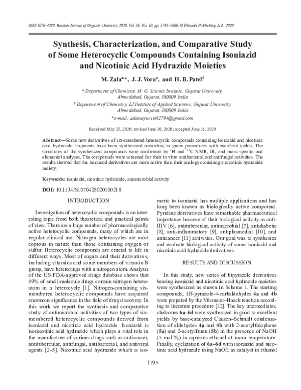 (PDF) Synthesis, Characterization, and Comparative Study of Some ...