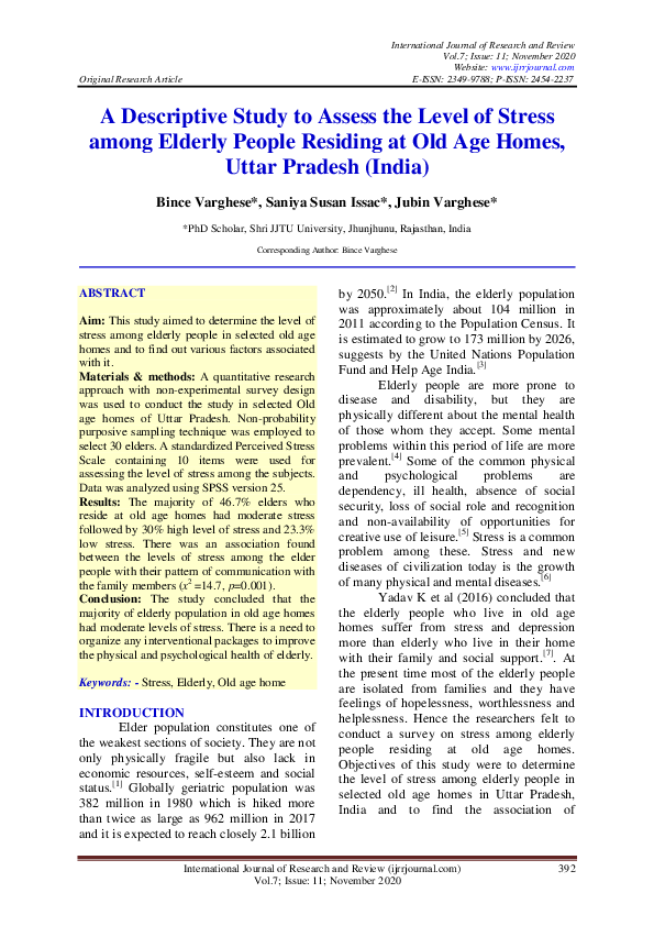 About old age home image