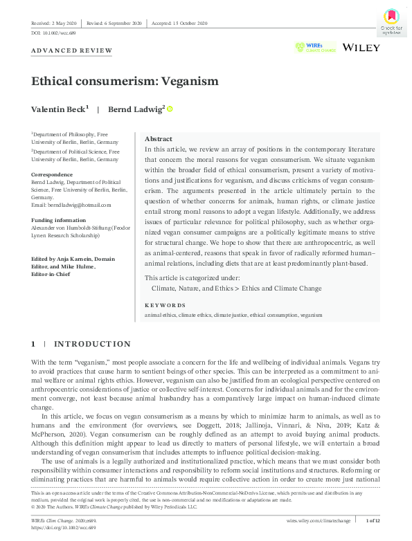 Ethical consumerism questionnaire picture